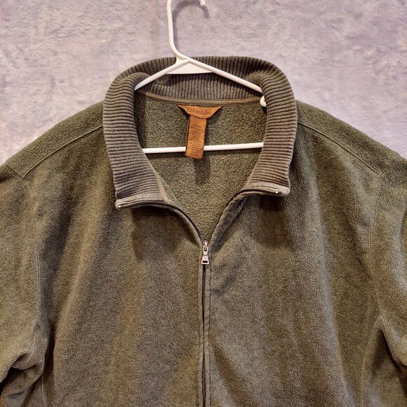 St John's Bay  Full Zip Fleece Jacket Mens Size XXL Gray pockets Outdoor gorpcor - Picture 3 of 9